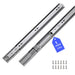 LONTAN Soft Close Drawer Slides 12 Inch 5 Pairs Heavy Duty Ball Bearing Dresser Drawer Glides 9.76" Extension Side Mount Kitchen Cabinet Rails 100lb Capacity