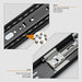 LONTAN 1 Pair Soft Close Drawer Slides 12 Inch Black Side Mount Heavy Duty Drawer Glides 9.76" Extension 3 FOLD Ball Bearing Cabinet Rails 100 LB Capacity