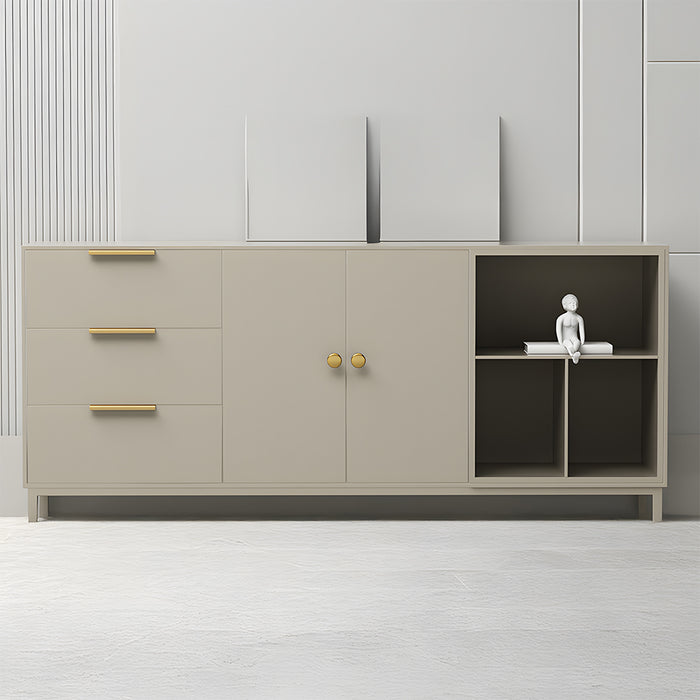 Modern Brushed Brass Finger Edge Pulls for Cabinets