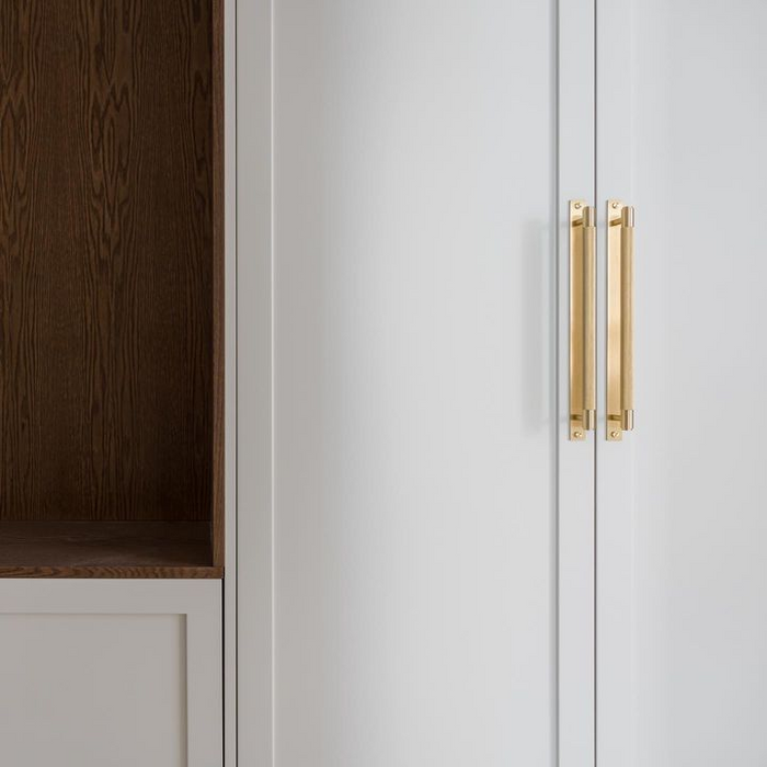 Modern Gold Solid Brass Wardrobe Cabinet Handles