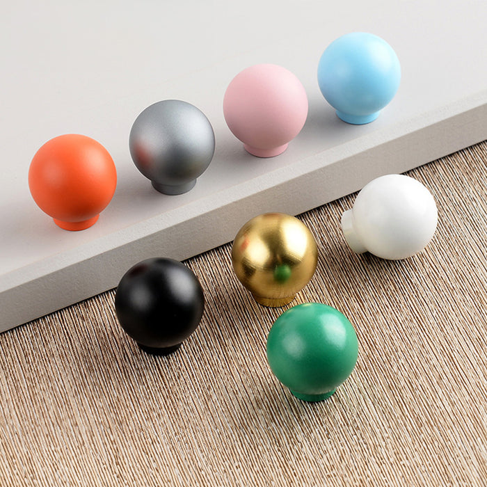 Colorful Small Double Curved Wardrobe Knobs For Children's Room