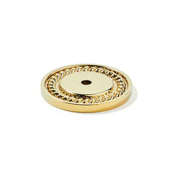 Beautify Holes Gold Kitchen Cabinets knobs with Backplate