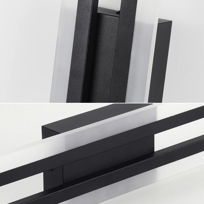 Modern Black Linear LED Wall Sconce Lighting for Bedroom & Living Room
