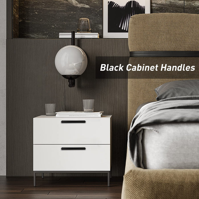 Leulan Black Cabinet Pulls 5 inch Kitchen Cabinet Handles