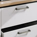 Square Textured Gold & Black Drawer Handles