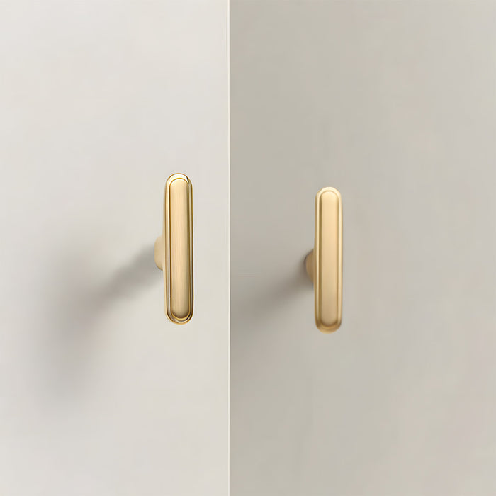 Modern Zinc Alloy T Bar Knobs & Grooved Bar Cabinet Pulls