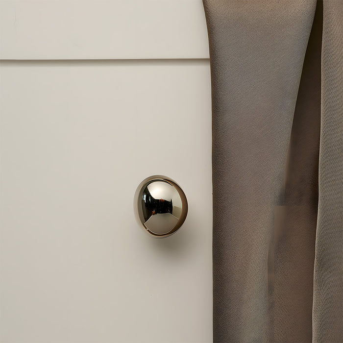 Organic Pebble Brushed Mushroom Drawer Knobs for Kitchen