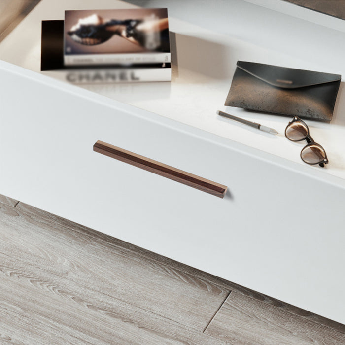 Nordic Walnut Texture Handle Wardrobe Cupboard Door Kitchen Cabinet Handles