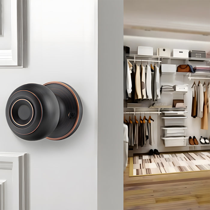 Keyless Round Dummy Passage Privacy Interior Door Knobs