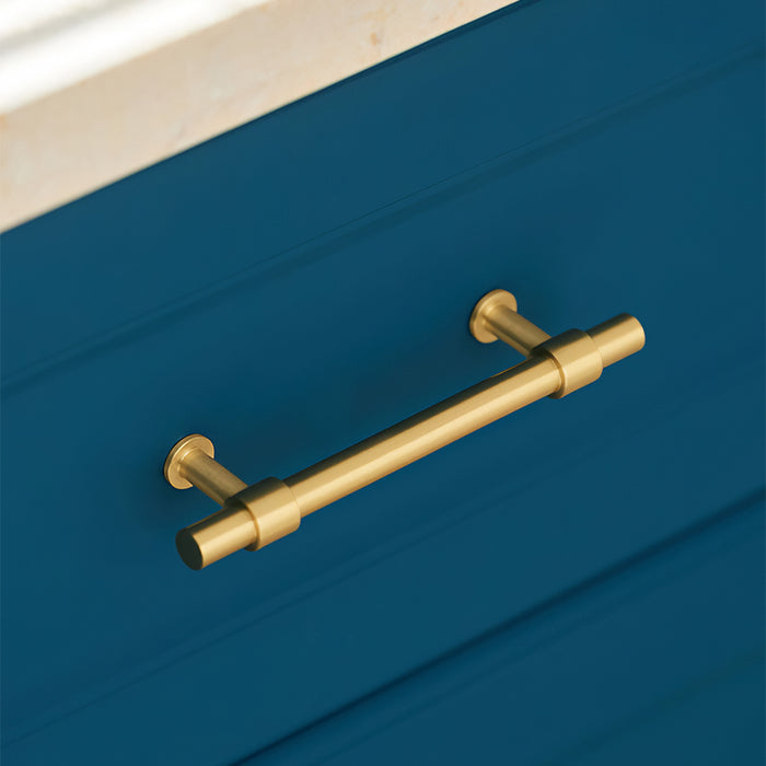 Gold Brass T-shaped Cabinet Handles