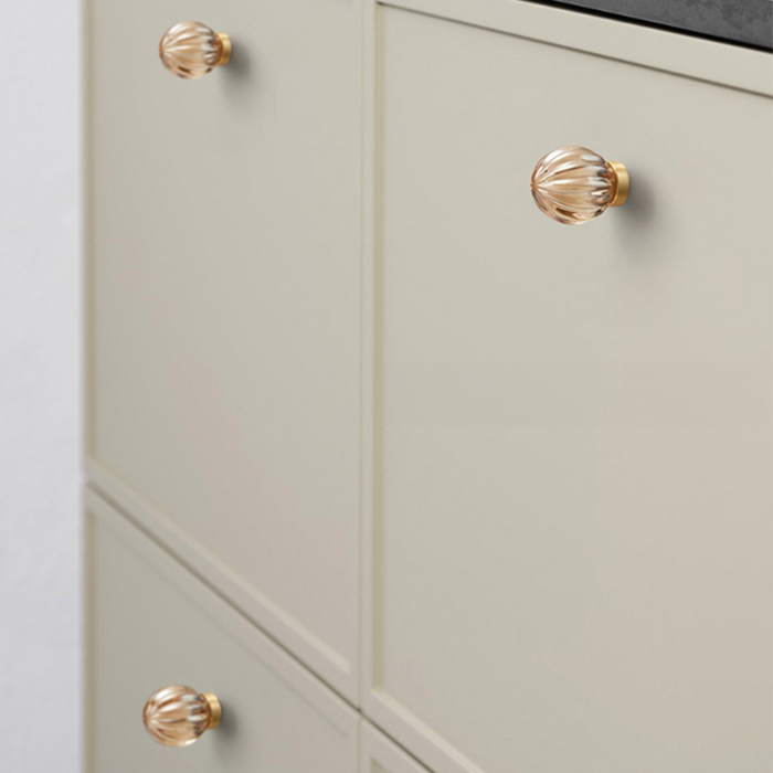 thumbnail image 2 of 25 Pack Champagne Bronze Cabinet Knobs - Round Zinc Alloy Drawer Pulls 1.26 Inch 2 of 10