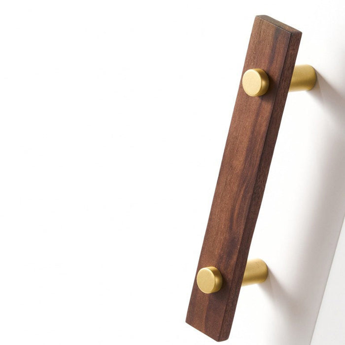 Stylish and Durable Walnut Brass Cabinet Handles