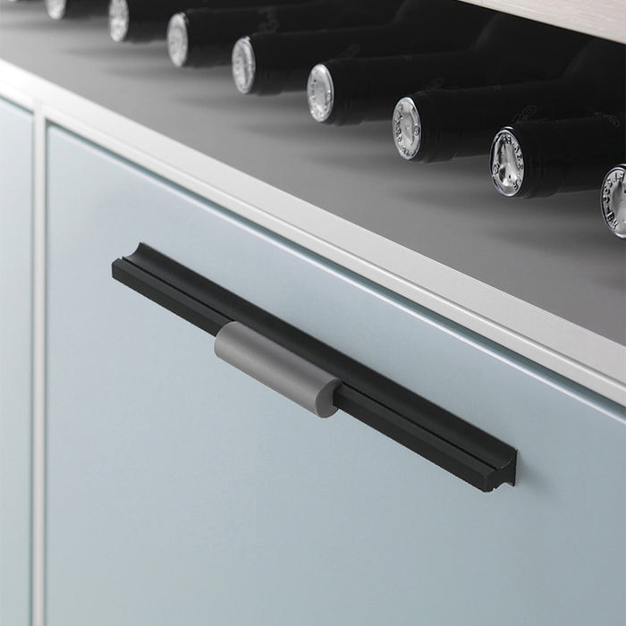 Black Aluminum Alloy Drawer Furniture Cabinet Handles