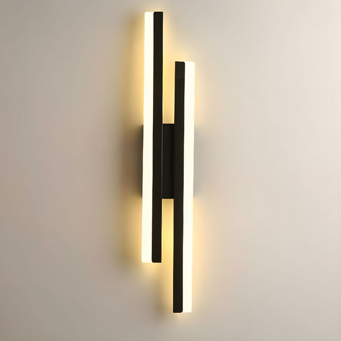 Modern Black Linear LED Wall Sconce Lighting for Bedroom & Living Room