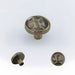Organic Round Textured Zinc Alloy Cabinet Knobs