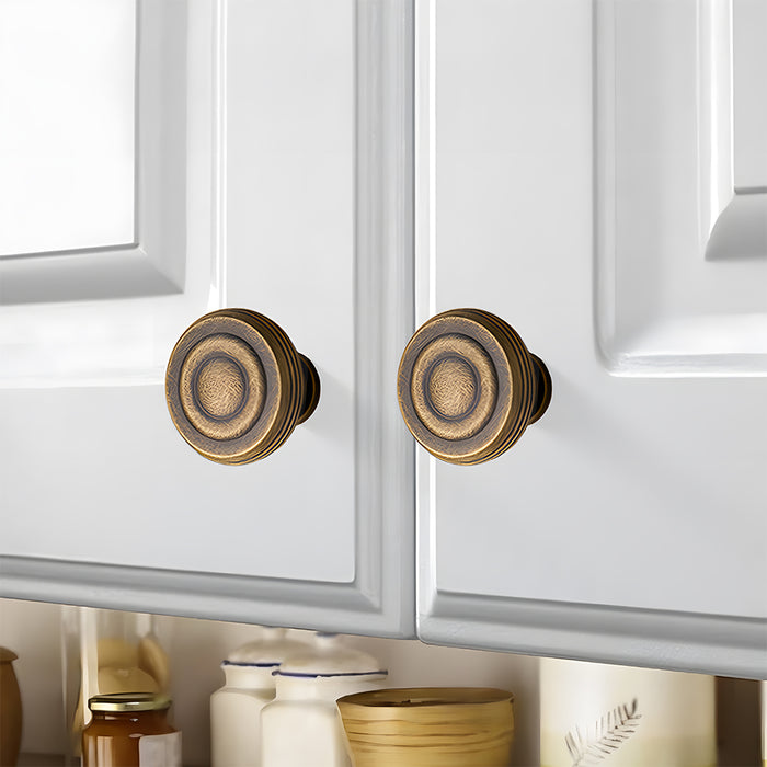 Vintage Brass Wardrobe Cabinet Door Handles