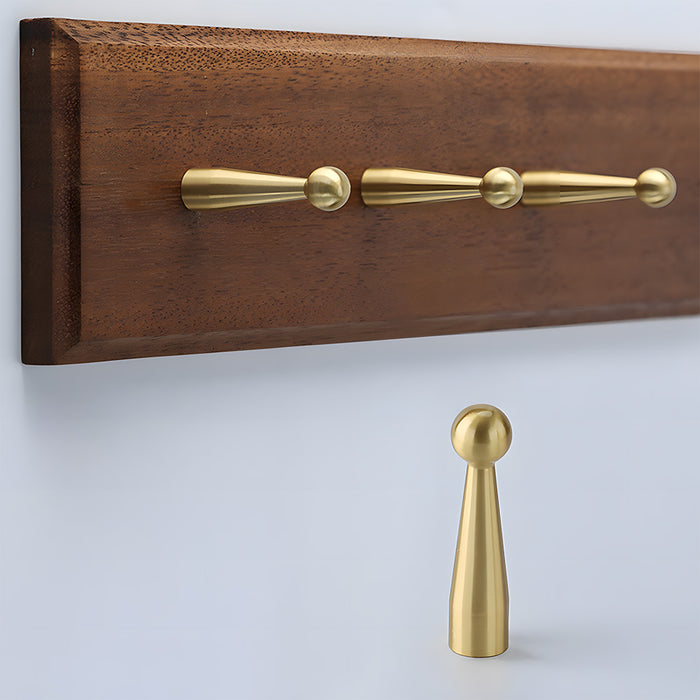 Modern Solid Brass Wall Mounted Wall Pegs