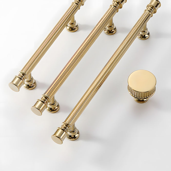 Antique Art Deco Brass Cabinet Knobs and Pulls