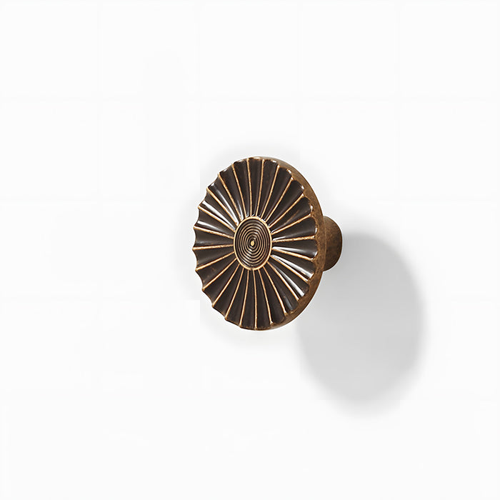 Antique Sunburst Half Circle Cabinet Pulls