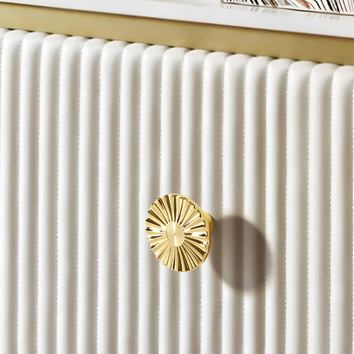 Antique Sunburst Half Circle Cabinet Pulls