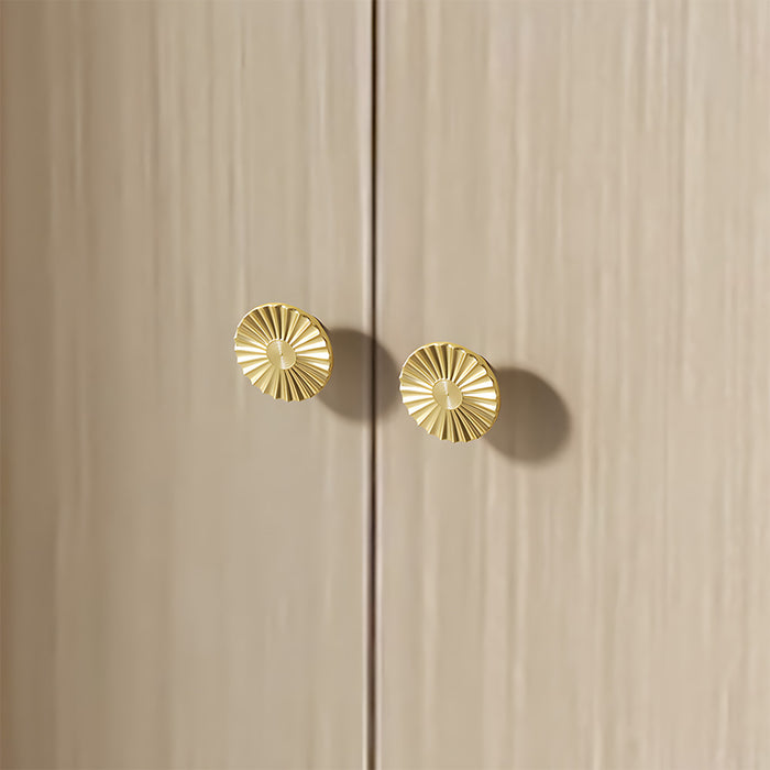 Antique Sunburst Half Circle Cabinet Pulls