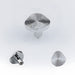 Organic Round Textured Zinc Alloy Cabinet Knobs
