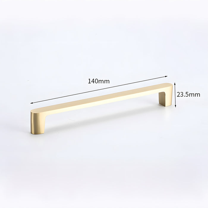 Simple Gold Solid Brass Cabinet Handles