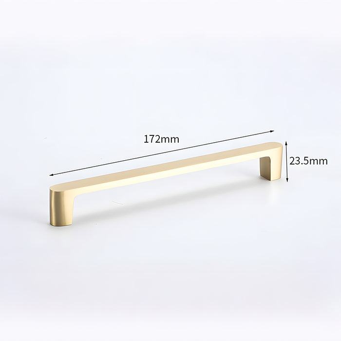 Simple Gold Solid Brass Cabinet Handles