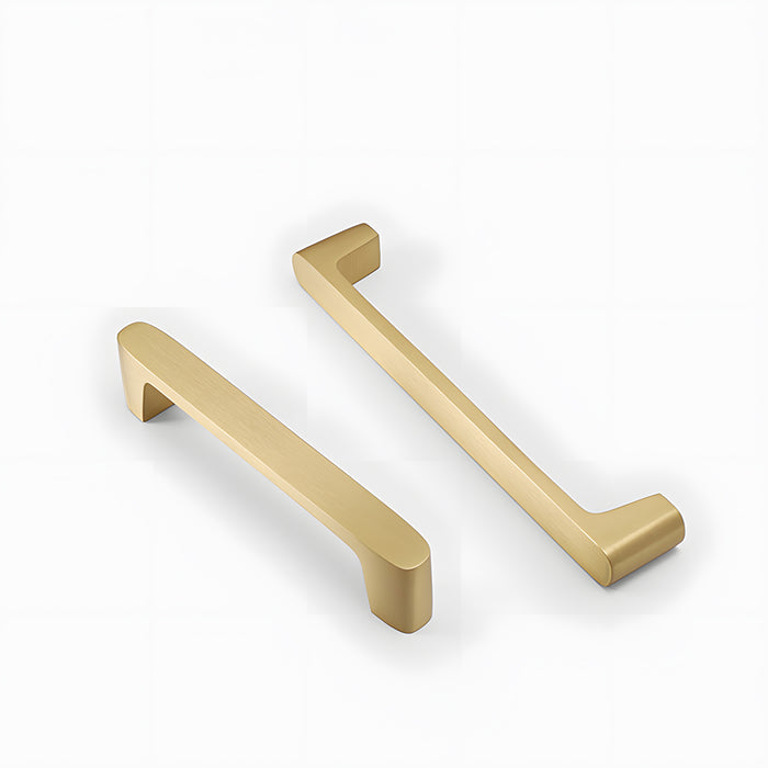 Simple Gold Solid Brass Cabinet Handles