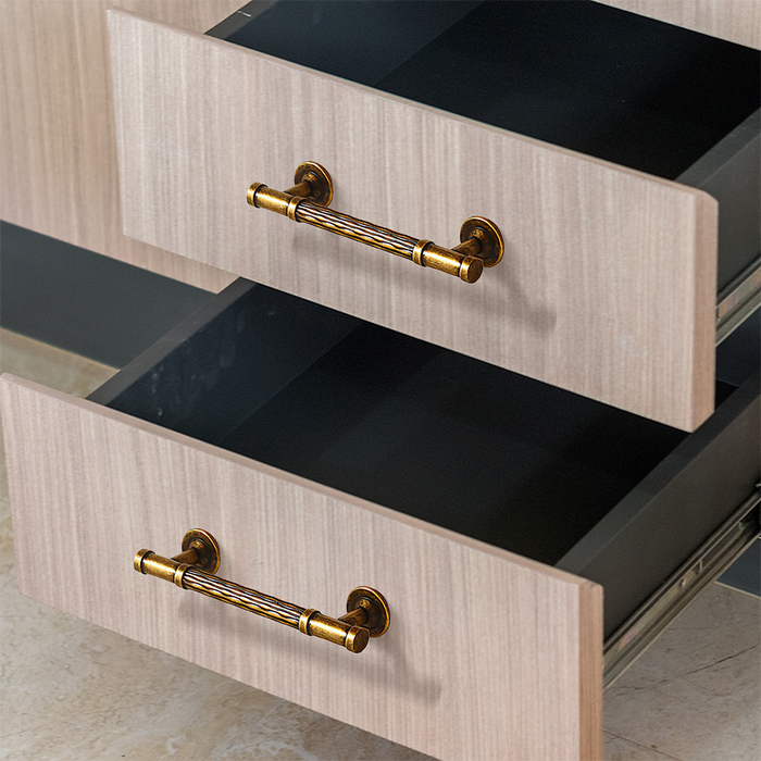 Fashionable Textured Zinc Alloy Cabinet Handles