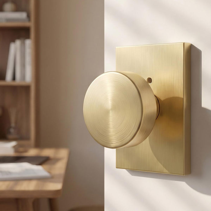 Rectangle Zinc Alloy Interior Privacy Door Knobs