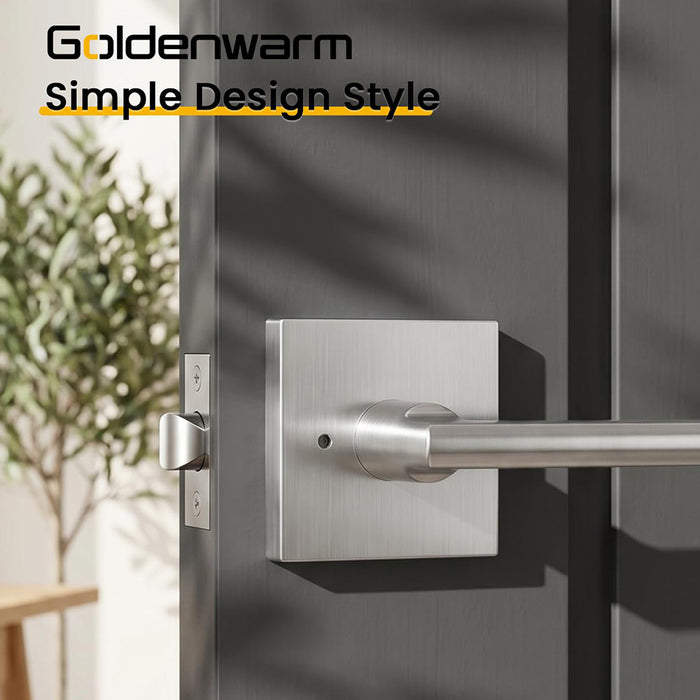 Modern Heavy Duty Zinc Alloy Interior Privacy Door Lever