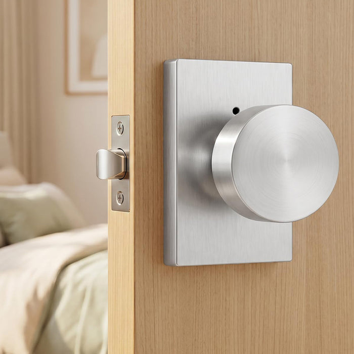 Rectangle Zinc Alloy Interior Privacy Door Knobs