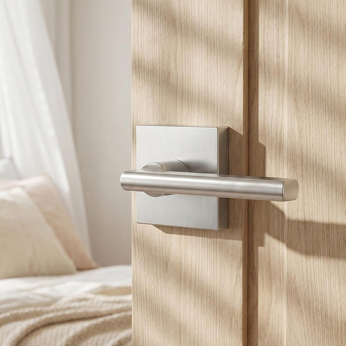 Modern Heavy Duty Zinc Alloy Interior Privacy Door Lever