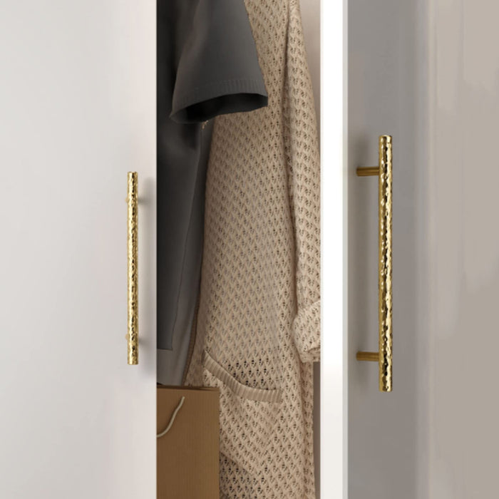 Luxury Solid Golden Round Brass Drawer Wardrobe And Door Handle