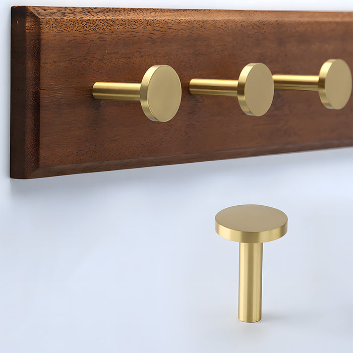Modern Solid Brass Wall Mounted Wall Pegs