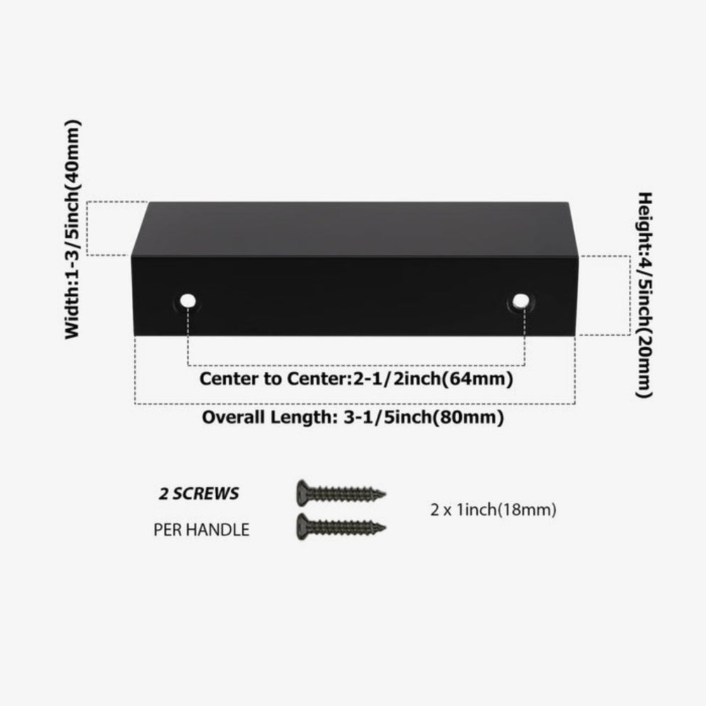 Goldenwarm Modern Dresser Handles Kitchen Hardware Finger Pulls