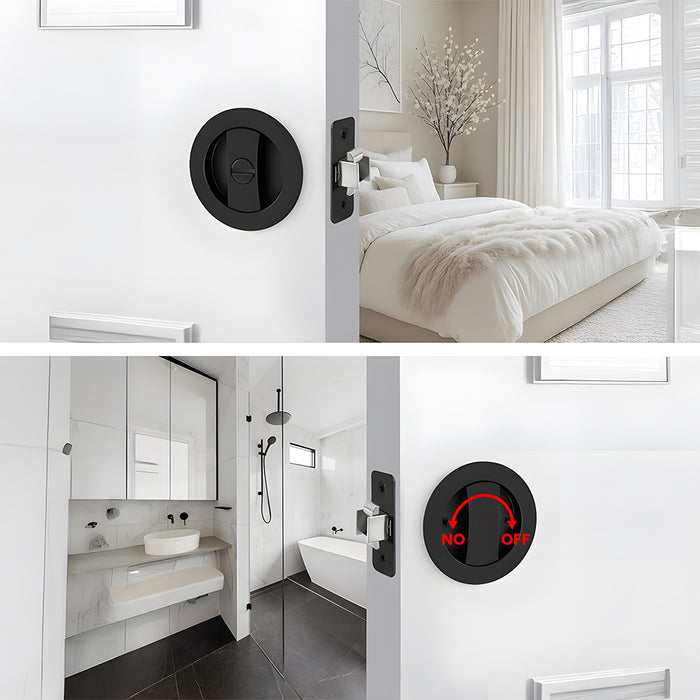 Classic Round Pocket Door Lock