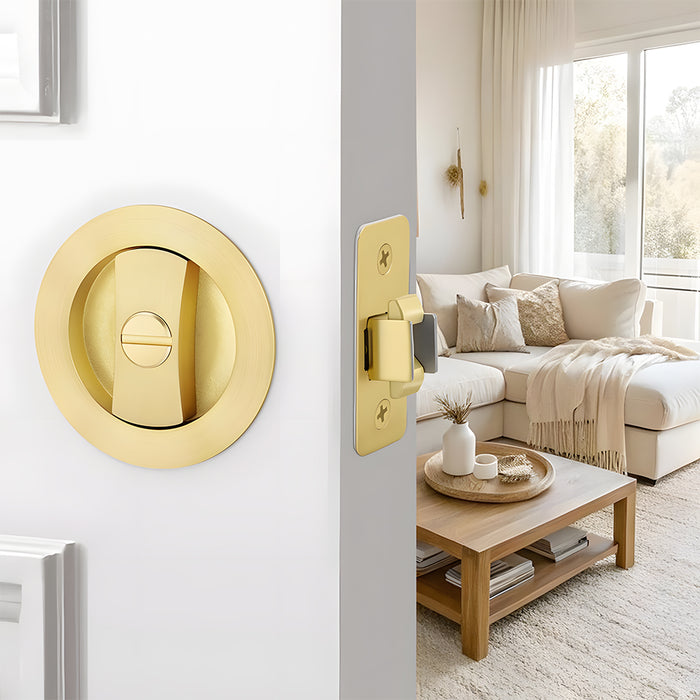 Classic Round Pocket Door Lock