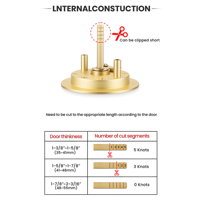 Classic Round Pocket Door Lock