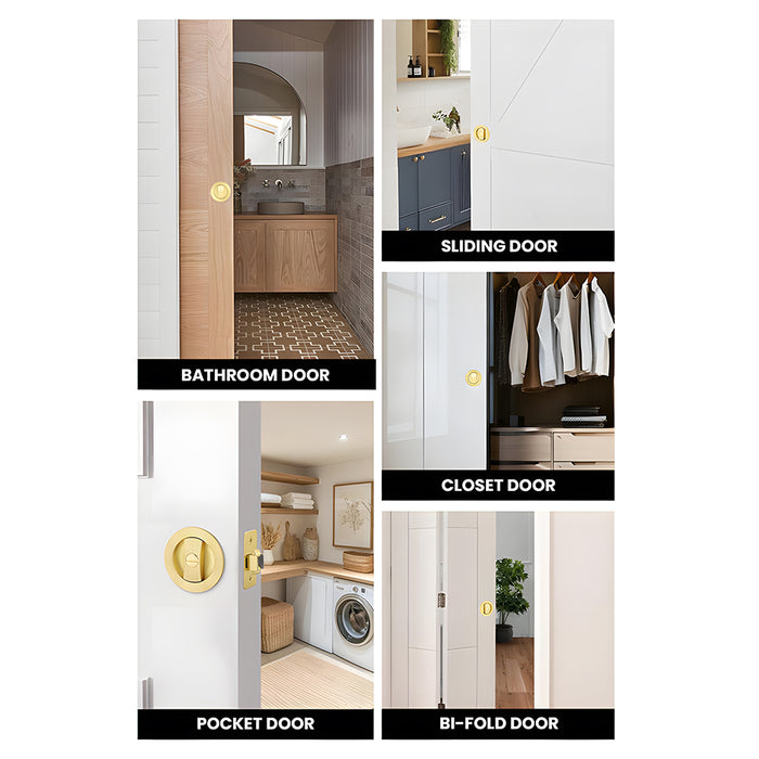 Classic Round Pocket Door Lock