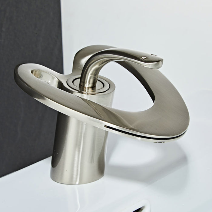 Creative Hollowed-Out Solid Brass Single Handle Vanity Faucet