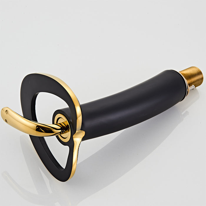 Creative Hollowed-Out Solid Brass Single Handle Vanity Faucet
