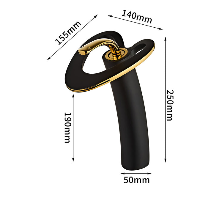 Creative Hollowed-Out Solid Brass Single Handle Vanity Faucet