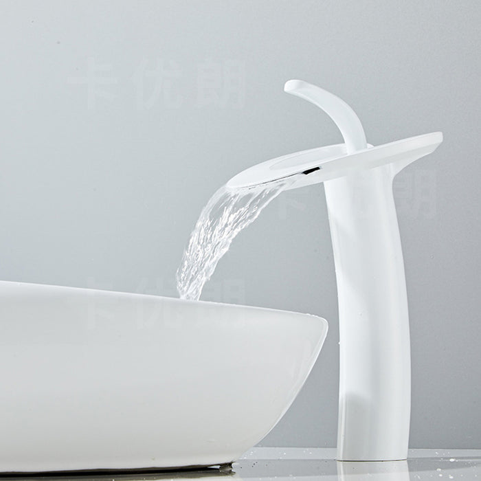 Creative Hollowed-Out Solid Brass Single Handle Vanity Faucet
