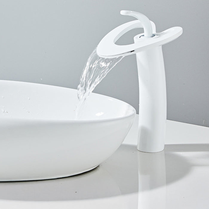 Creative Hollowed-Out Solid Brass Single Handle Vanity Faucet