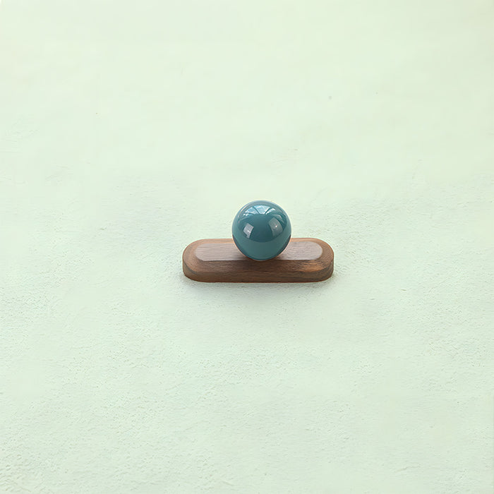 Cute Wooden Cabinet Handles with Sphere Ball Knobs