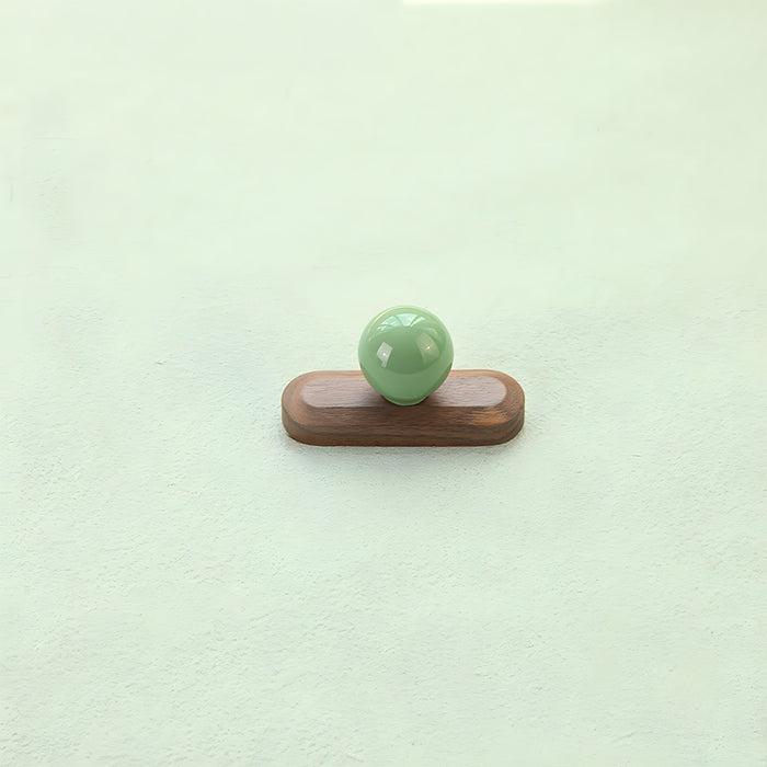 Cute Wooden Cabinet Handles with Sphere Ball Knobs