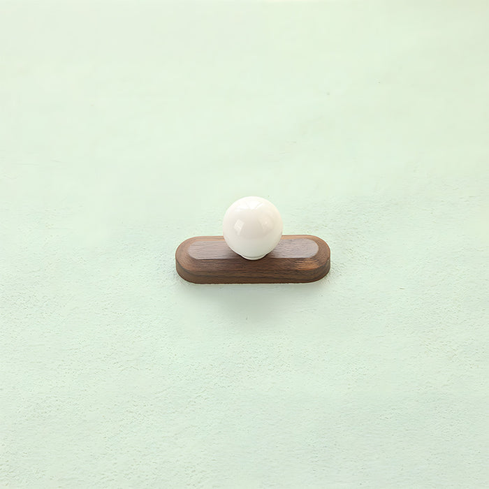 Cute Wooden Cabinet Handles with Sphere Ball Knobs