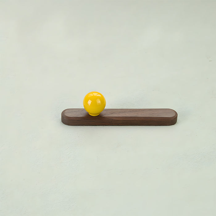 Cute Wooden Cabinet Handles with Sphere Ball Knobs